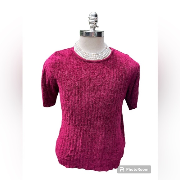 Vintage Yarnworks sweater in plum color. Size medium. - Picture 3 of 3